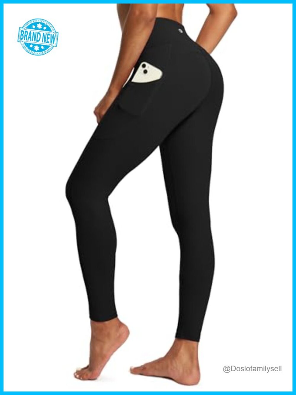 Tummy Control Leggings with Pockets High Waist Workout Yoga Pants